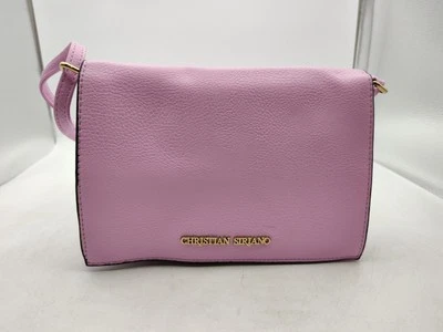 Christian Siriano-Crossbody Handbag-Purse-Lavender-Faux Pebbled Leather-NICE - Image 1 of 4