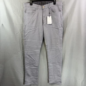 Pantalones Robert Graham Para Hombre 32 Gris Lemont Algodón Elástico Informales Calce Ajustado Nuevos - Imagen 1 de 11