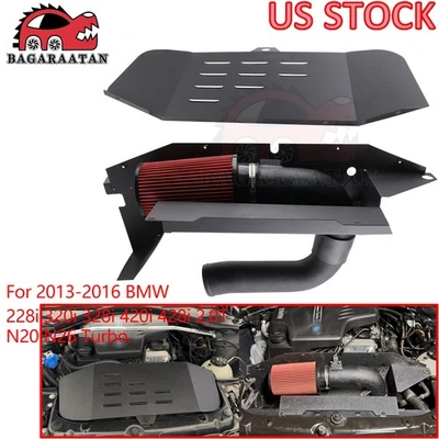 For BMW 2.0T F30 228i 320i 328i 420i 428i 12-16 Cold Air Intake System Pipe Kit - Image 1 of 4