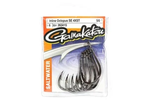 Gamakatsu Octopus Hook Straight Eye 4XS Inline Point Size 5/0 (8471) - Picture 1 of 6