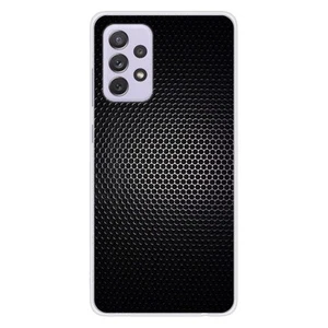 Coque en silicone imprimée compatible Samsung Galaxy A52 Dark Metal - Photo 1 sur 6