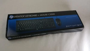 New HP C2500 Desktop Keyboard & Optical Mouse - Picture 1 of 3
