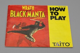 Wrath of the Black Manta NES Manual &ndash; 1989 Taito &ndash; How to Play Booklet