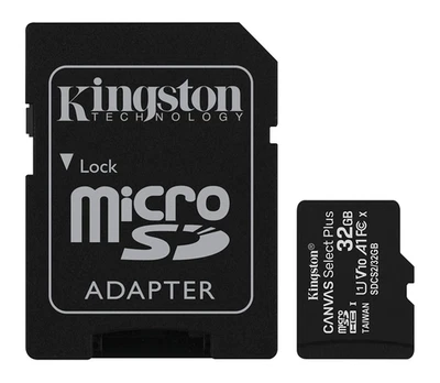 Kingston Fat 32 Micro SD Card memory Pre formatted to FAT32 32GB to 512GB TF - Image 1 of 4