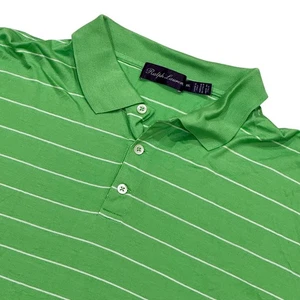 Purple Label Ralph Lauren Poloshirt Herren XXL grün weiß gestreift Made in Italy - Bild 1 von 7