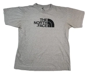 The North Face Graphic Print Shirt Short Sleeve Crew Neck Mens Size Medium Gray - Picture 1 of 7