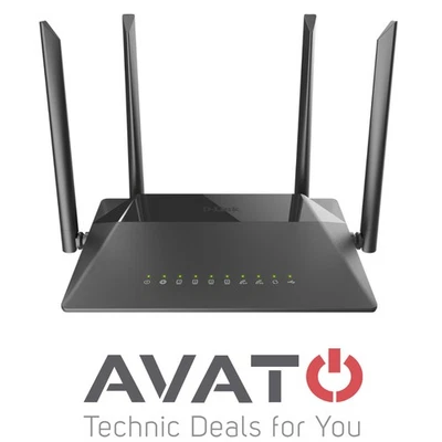 D-LINK DIR-825 AC1200 R1 WLAN Dualband Router WAN VLAN ID FTTH Glasfaser Support - Bild 1 von 4