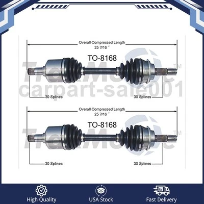 Eje CV delantero izquierdo derecho para Toyota 4Runner 2003-2017 TrakMotive Foto 1 de 2