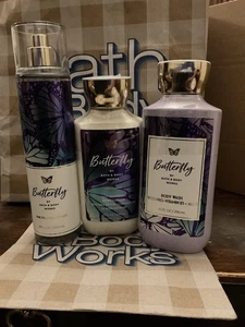 Bath & Body Works Butterfly Collection 3 Piece Set. - Picture 1 of 2