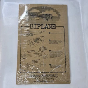 Rare Limited Edition Banana Republic Advertising 3D Cardboard Biplane Gift Box - Picture 1 of 3