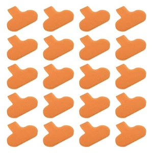 20 Pcs 0.6 x 1.5 Inch Cable Labels Write on Cord Labels Tags Orange - Afbeelding 1 van 5