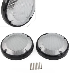 Para Harley Touring Electra Glide 83+ 6.5" Tapa de alforja Altavoz Parrilla Malla Cubierta - Imagen 1 de 8
