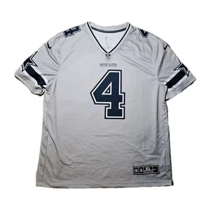 Dallas Cowboys Dak Prescott #4 Nike Silver Inverted NFL On Field Größe XL - Bild 1 von 5