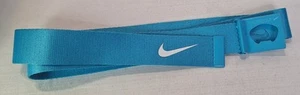 Nike Golf Web Belt Mens Swoosh Teal/blue Sports - Picture 1 of 4