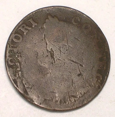 1788 UK Anglesey Parys Mines Co One 1 Penny Druid Coin Worn - Image 1 of 2
