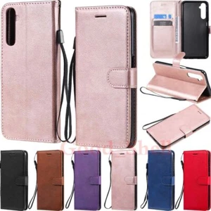 Funda protectora abatible de cuero para OPPO A9 A5 2020 Realme 6 Find X2 Lite Reno4 3 - Imagen 1 de 36