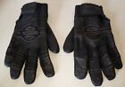 Harley Davidson~Black Leather Motorcycle Riding Gloves~Unisex~Size X-Large 