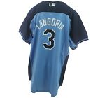 Tampa Bay Rays Authentic MLB Majestic Kids Youth Size Evan Longoria Jersey New