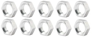 5/8 Right Hand RH Lightweight Thin Half Jam Nut 10 Pack Nuts Uses 3/4" wrench - Picture 1 of 1