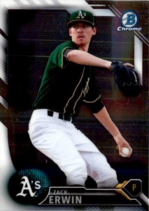 2016 Bowman Chrome Prospects Zack Erwin Oakland Athletics #BCP223