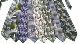 Lot of 8~J. Garcia~Mens~100% Silk~Neckties~Abstract~Colorful - Picture 1 of 3