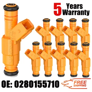 10x OEM NEW Fuel Injectors 0280155710 for 1999 Ford F450 F53 6.8L V10 - Picture 1 of 11