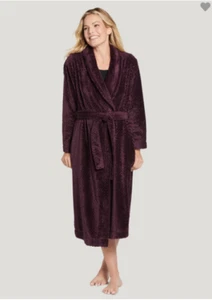 NWT WOMEN'S Jockey Quilted Velour Robe $60.00 16645 SIZE: L-XL - Picture 1 of 5