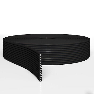 BLACK Flat Ribbon Cable, 26AWG, 105°C, 300v, 1.27mm Pitch, AWM 2651 • 2£
