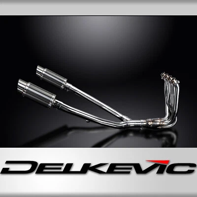 Kawasaki ZX-14R 2012-2023 Complete Exhaust 4-2 8" Round Carbon Mufflers - Image 1 of 4