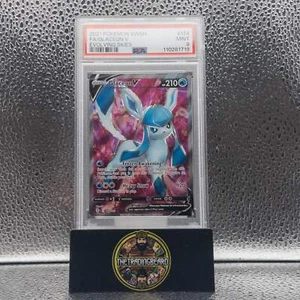 PSA 9 - 2021 Pokemon Espada y Escudo Evolving Skies Glaceon V #174 - Imagen 1 de 1