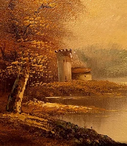 Vinezia Original Vintage Oil Painting Italian Ren Style Signed & Framed - Picture 1 of 9