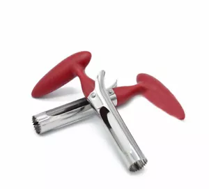 2pc Hot! Stainless Steel Kitchen Twist Core Remover Fruit Apple Corer Pear Tools - Picture 1 of 2