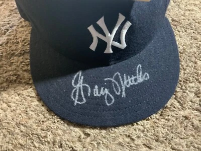 CRAIG NETTLES Signed New York Yankees NEW ERA HAT AUTOGRAPHED JSA PAPER 7 IN. - Image 1 of 4