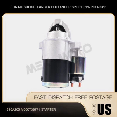 12V Starter For Mitsubishi Lancer Outlander Sport RVR 15-16 1810A205 M000T38771 - Изображение 1 из 4