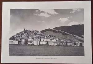 Eiche Der Adler Panorama mit Berg Sirente Druck - Bild 1 von 1