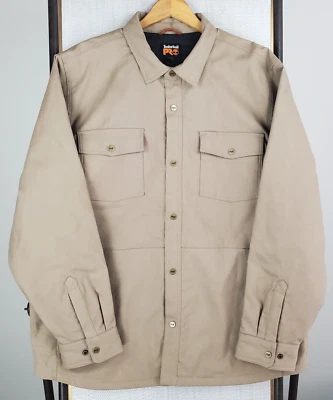TIMBERLAND PRO Talla XL Para Hombres Lona Frente A Presión Aislado Tareas Abrigo Chaqueta Caqui Foto 1 de 4