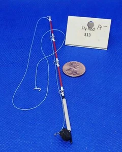 Dollhouse Miniature Fly Fishing Rod -- Hand Crafted -- 1:12 - Picture 1 of 2