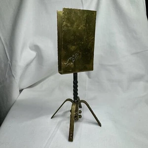 Antik Asiatisch Indisch Groß Messing Streichholz Stab Buchhalter Ständer Räucherstäbchen SEHR SELTEN - Bild 1 von 5