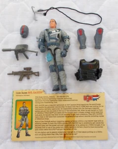 Sgt. Hacker (v1) 2003 Hasbro G.I. Joe, Informationsabruf komplett! Mit Karte - Bild 1 von 2