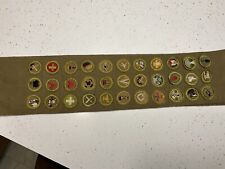 Boy Scout 1940s merit badge sash (1) (c5-102)
