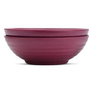 Melamine Unbreakable Bowl Set of 2 PC - 7 in Bowls- 800 ML Matt Plum - Picture 1 of 3