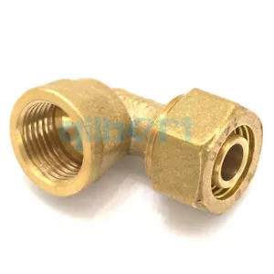 Ajuste de latón codo Fit Pex-AL-Pex Tubo O.D 16/18/20/25/32 mm x 1/2"" 3/4"" 1"" BSP - Imagen 1 de 33