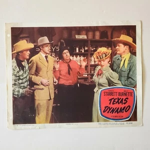 Texas Dynamo 1950 lobby card 11 x 14 Charles Starrett Smiley Burnette western - Picture 1 of 2
