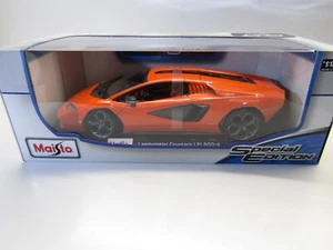 Maisto Diecast 1:18 Scale Model Lamborghini Countach LPI 800-4  Orange #46629 - Picture 1 of 7