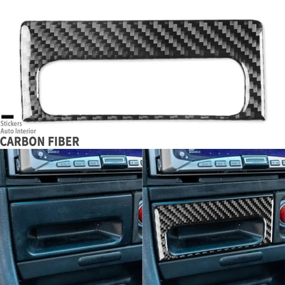 Real Carbon Fiber Center Console Ashtray Panel Cover For Acura Integra 1994-2001 - Image 1 of 4
