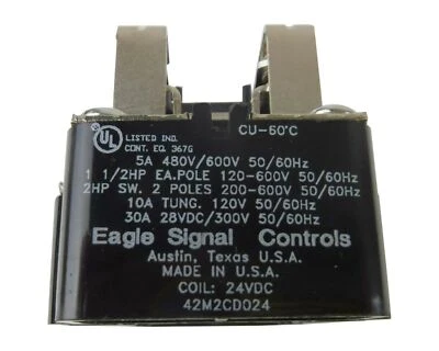 EAGLE SIGNAL CONTROLS SIGNAL POWER RELAY 42M2CD024 - Image 1 of 4
