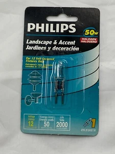 Philips Landscape and Accent 50W T4 Bi-pin Base 12-Volt Light Bulb - Picture 1 of 8