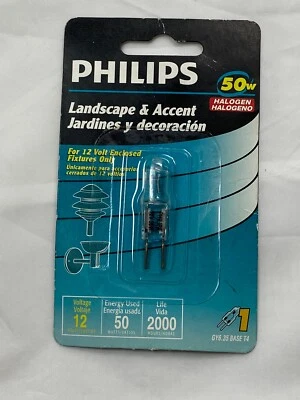 Philips Landscape and Accent 50W T4 Bi-pin Base 12-Volt Light Bulb - Image 1 of 4