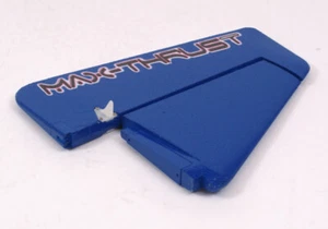 Rudder And Fin (Blue) Fits: Max-Thrust Riot/Ruckus RC Planes (MAX-T-RIOT-4-B) - Picture 1 of 5