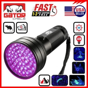 UV Ultraviolet Light 51 LED Flashlight Black Light 395nM Inspection Lamp Torch - Picture 1 of 20